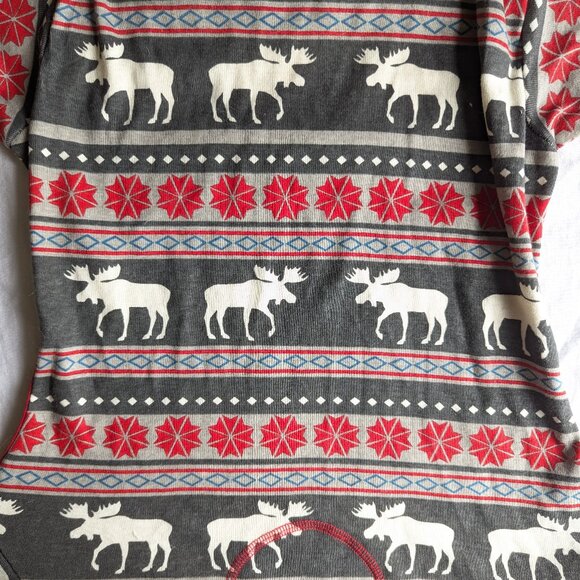 NWT LAZY ONE Dog pjs, doggy pyjamas size L moose print onsie - Picture 2 of 8
